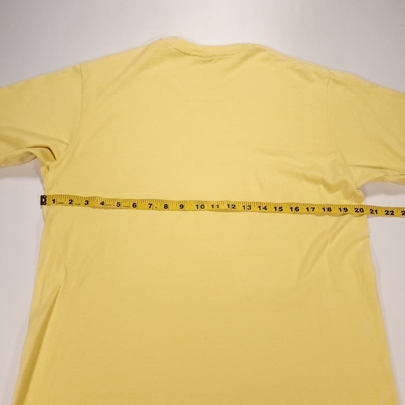 Stussy Short Sleeve T-Shirt Men's Medium Yellow - Picture 9 of 9